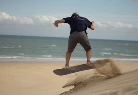 Sandboarding Jeffreys Bay